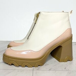 New! Sorel Brex Front Zip Heeled Bootie 9